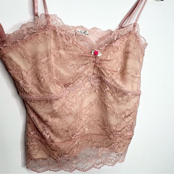 NWOT Free People Lacey Essential Cami Dusty Rose Medium - Picture 3 of 14